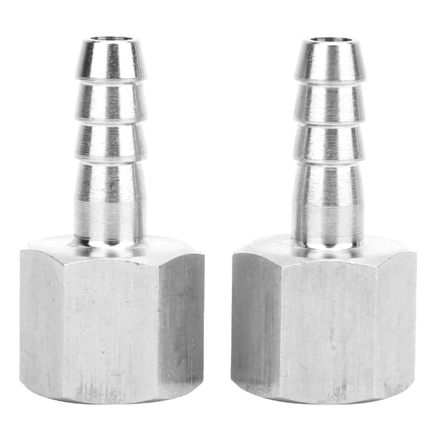 2PCS 3/8in BSPP Female Thread Connector Barb Joint Pneumatic Quick Coupling Connector(3/8in‑10mm )