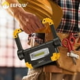 thumbnail image 5 of LED Rechargeable Work Light Portable,2 COB 2000 Lumens Flood & Spot Lighting 360° Rotation USB Cordless Folding Lamp Battery Security Floodlight for Workshop Garage Loft Fishing Outdoor Emergency, 5 of 6