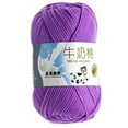 thumbnail image 3 of Fil de Coton Lait Chaud Multicolore Bricolage Fil pour Chandail de Bébé Tricot Enfants Tricoté à la Main Tricoter Couverture Fil de Crochet, 3 of 7