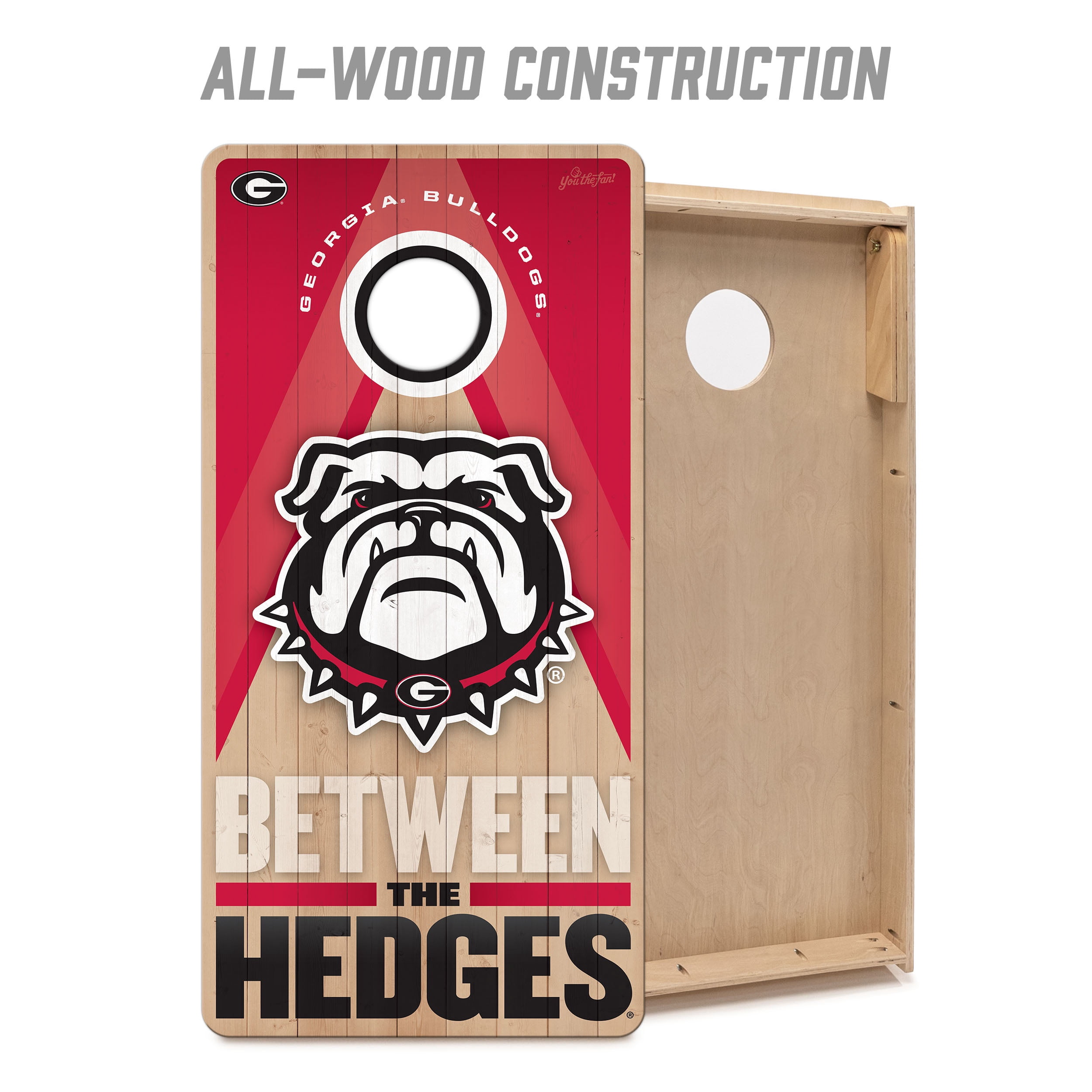 YouTheFan NCAA Georgia Bulldogs 2x4 Slogan Series Cornhole