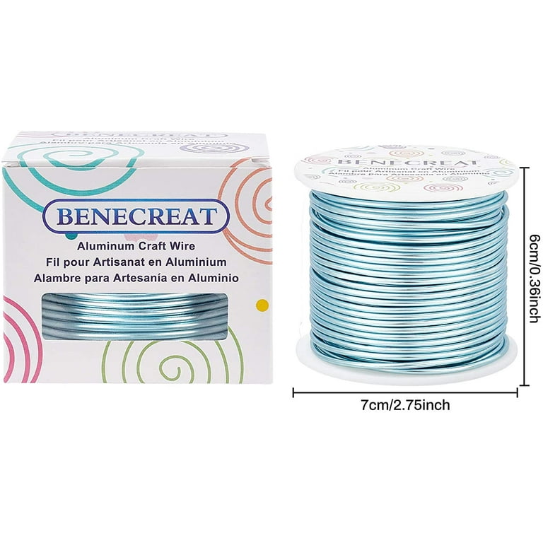 BENECREAT 20 Gauge Wire Jewelry Silver Copper Wire Tarnish Resistant Beading  Wire for Craft Jewelry Making, Wreaths, Weaving, Pe
