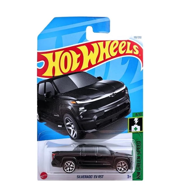 Maqueta fundida Hot Wheels Silverado EV RST a escala 1:64