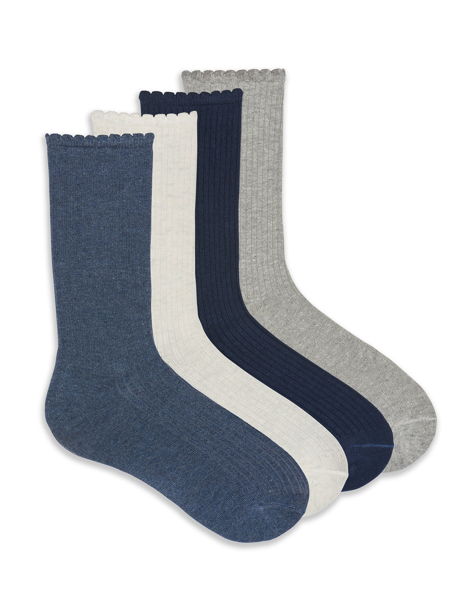 Baby girls Pointelle cotton socks with flat toe seam