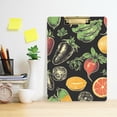 thumbnail image 2 of FORMRS Acrylic Clipboard with Low Profile Clip Standard A4 Letter Size, 12.5" x 9", Fruit Vegetables Pattern, 2 of 8