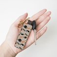 thumbnail image 4 of Wukai Funny Chicken Print Leather Car Keychain, Universal Key Fob Keychain, Leather Key Chain Holder for Men and Women,360 Degree Rotatable, 4 of 5
