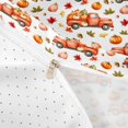 thumbnail image 3 of Homewish HFarm Truck Pumpkin Twin Duvet Cover, Autumn Maple Leaf Twin Bedding, White Orange, Reversible 2pcs, 1 Duvet Cover and 1 Pillowcase, 3 of 5