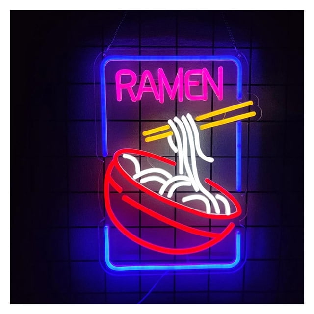 Letrero De Neón Ramen Time Para Decoración De Tiendas De Ramen, Póster Para Restaurante, Cocina 42cm30.5cm