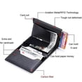 thumbnail image 2 of ShenMo Porte-Cartes en Cuir Carbone RFID - Protection NFC, 6 Pcs, 2 of 5