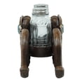 thumbnail image 2 of Turquoise Stone Holy Cross with Faux Wood Scroll Vines Salt Pepper Shakers Set, 2 of 8