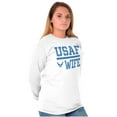 thumbnail image 3 of US Air Force USAF Wife Spouse Women's Long Sleeve T Shirt Brisco Brands X, 3 of 6