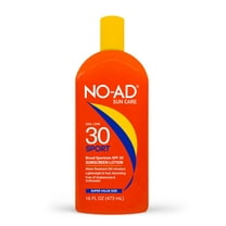 NO-AD SPF 30 SPORT Sunscreen Lotion | Broad Spectrum UVA/UVB Protection Water Resistant | Octinoxate & Oxybenzone Free with moisturizing Vitamin E and Aloe 16oz