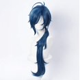 thumbnail image 5 of Blue Wavy Cosplay Wig for Game Genshin Impact Lolita Gradiente Party Harajuku Hair (Blue Kaeya) esquí esquí Gafas de esquí, 5 of 5