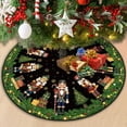 thumbnail image 3 of FlareFable 70" Cartoon Nutcracker Theme Christmas Tree Skirt, Unique Colorful Plush Christmas Tree Decorations, Cozy Christmas Tree Decor, Christmas Decorations Indoor Room Party Holiday Gift, 3 of 10