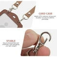 thumbnail image 5 of Raindrops Brown Cards Holder Lanyard 1Set 6.7x3.5in for Work and School, 5 of 8