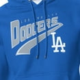 thumbnail image 3 of Men's Starter Royal Los Angeles Dodgers Modern Tailsweep Fleece Tri-Blend Pullover Hoodie, 3 of 3