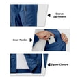thumbnail image 5 of Bomber Jacket Mens Windproof Casual Windbreaker Softshell Zip Up Fashion Work Dress Winter Coat with Pockets royal blue XXXL, 5 of 9