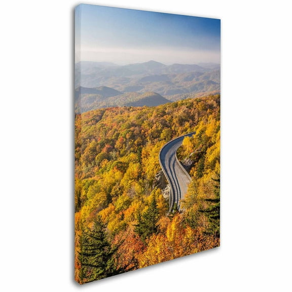 Trademark Fine Art "Blue Ridge Parkway" Canvas Art by Pierre Leclerc