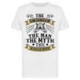 thumbnail image 1 of Smartprints Mens Graphic Tee - The Engineer The Man The Legend - Regular Fit 100% Cotton, 1 of 2