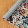 thumbnail image 4 of JML Area Rug 3'x5' Retro Accent Non-Slip Indoor Carpet Blue & Yellow & Red Floral Foldable Rugs for Living Room Bedroom Office Home Decor, 4 of 5