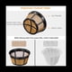 thumbnail image 3 of Filtro de Café Reutilizable, Filtros de Café de Cesta Filtro de Café de Repuesto de 8-12 Tazas con Fondo de de Acero Inoxidable, 3 of 9