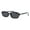 Black (Black), variant on Unisex Retro Rectangle Sunglasses with Gold Pyramid Studs UV400 Black, Orange