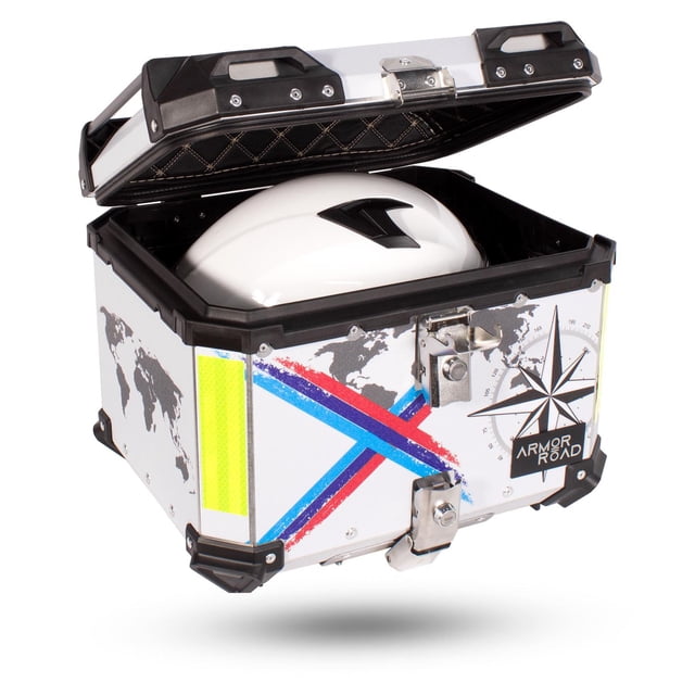Caja Trasera Maleta Top Case Aluminio 45L Impermeable