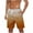 Orange, variant on Cameland Plus Size Shorts Men, Gradient Color Striped Casual Shorts Drawstring Elastic Waist Athletic Five Pants Summer Beach Shorts