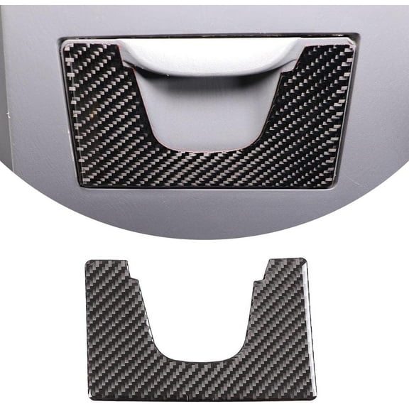 TINKI Soft Carbon Fiber Car Center Control Driver Storage Box Panel Sticker Trim Fit For Toyota Tacoma 2011 2012 2013 2014 2015