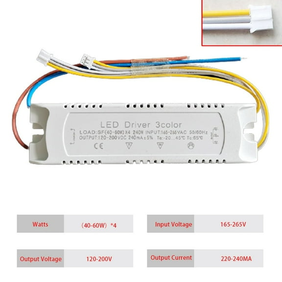 LED Driver 3color Adapter for LED Lighting Non-Isolating Transformer Replacement