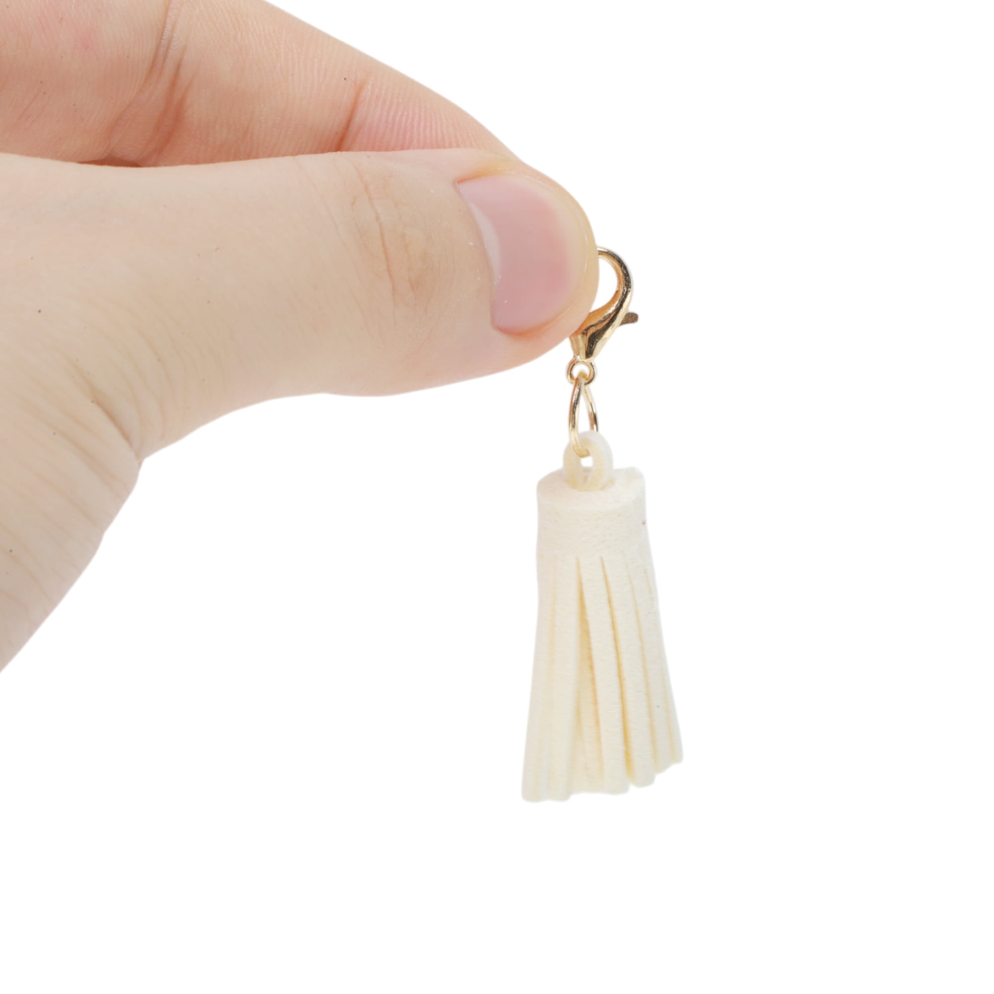 Unique Bargains Stylish Tassels Shoelace Charms for Footwear Customization Beige