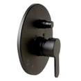 thumbnail image 3 of ALFI AB3101-BM Shower Valve with Rounded Lever Handle & Diverter, Black Matte, 3 of 5