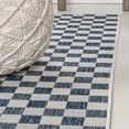thumbnail image 2 of JONATHAN Y TUSCAN SUN 2 x 8 Runner Rug, Aimee Traditional Cottage Checkerboard - Navy/Cream, TSN204B-28, 2 of 8
