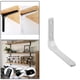 thumbnail image 5 of Soporte de estante de pared para banco de bricolaje Soporte de pared de bricolaje para soporte de estantería Blanco 8 pulgadas, 5 of 9
