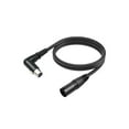 thumbnail image 2 of XLR Microphone Extension Cable Adapter 90 Degree XLR Female to Straight XLR Male 3Pin Microphone Connector for Speaker, 2 of 11