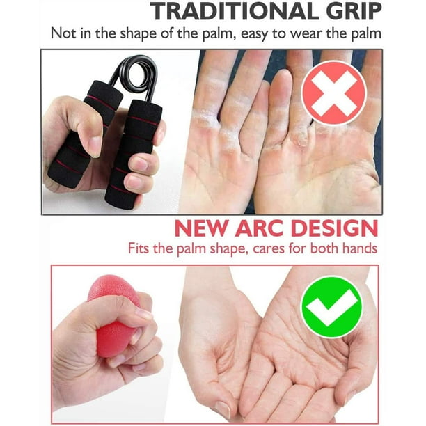 Hand Grip Strengthener - Exerciseur de doigts réglable et civière de doigts  - Entraîneur de force de préhension pour la thérapie de la main, escalade -  Soulager la douleur pour un