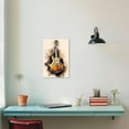 thumbnail image 4 of ZHONGYUTONG Guitar Canvas Wall Art Abstract Vintage Guitar Painting Prints Musical Themed Picture for Concert House Bar Wall Decor Framed (20.00" x 30.00"), 4 of 6