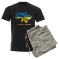 thumbnail image 6 of CafePress - I Stand With Ukraine Flag Ukrainian Pride Pajamas - Men's Dark Loose Fit Cotton Pajama Set, 6 of 7