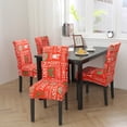 thumbnail image 3 of Sumhomie Christmas Printed Short Dining Chair Slipcover Cover, 3 of 3