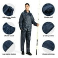 thumbnail image 5 of SPEEDRUN Men' Waterproof Rain Suit 2 piece Golf Waterproof Gear Rain Suits for Men Lightweight Raincoat Jacket Hooded and Pants Navy Blue XL, 5 of 6
