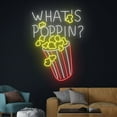 thumbnail image 3 of Handmadetneonsign What's Poppin? Popcorn Neon Sign, What's Popping Popcorn Neon Light, Popcorn Sign, 3 of 5