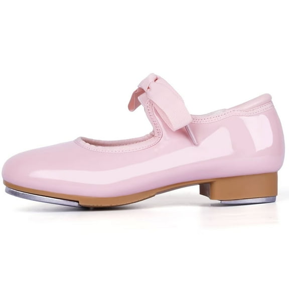 ARCLIBER PU leather Lace Up Tap Shoes for Girls and Boys