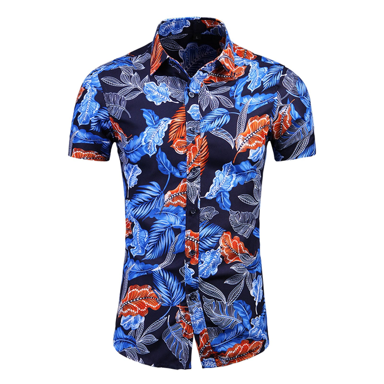 Eashery Boys Button Down Shirt Short Sleeve Mens Floral Hawaiian Shirts