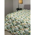 thumbnail image 2 of Banana Leaf Down Alternative Comforter, Caribbean Exotic Tree Foliage Vintage Look in Greeny Shades, Microfiber Quilt for All Season, 5 Sizes, Pale Green Dark Green, by Ambesonne, 2 of 3