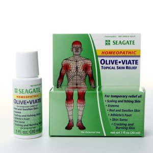 Olive Viate Topical Skin Relief Seagate Vitamins 1 oz Liquid