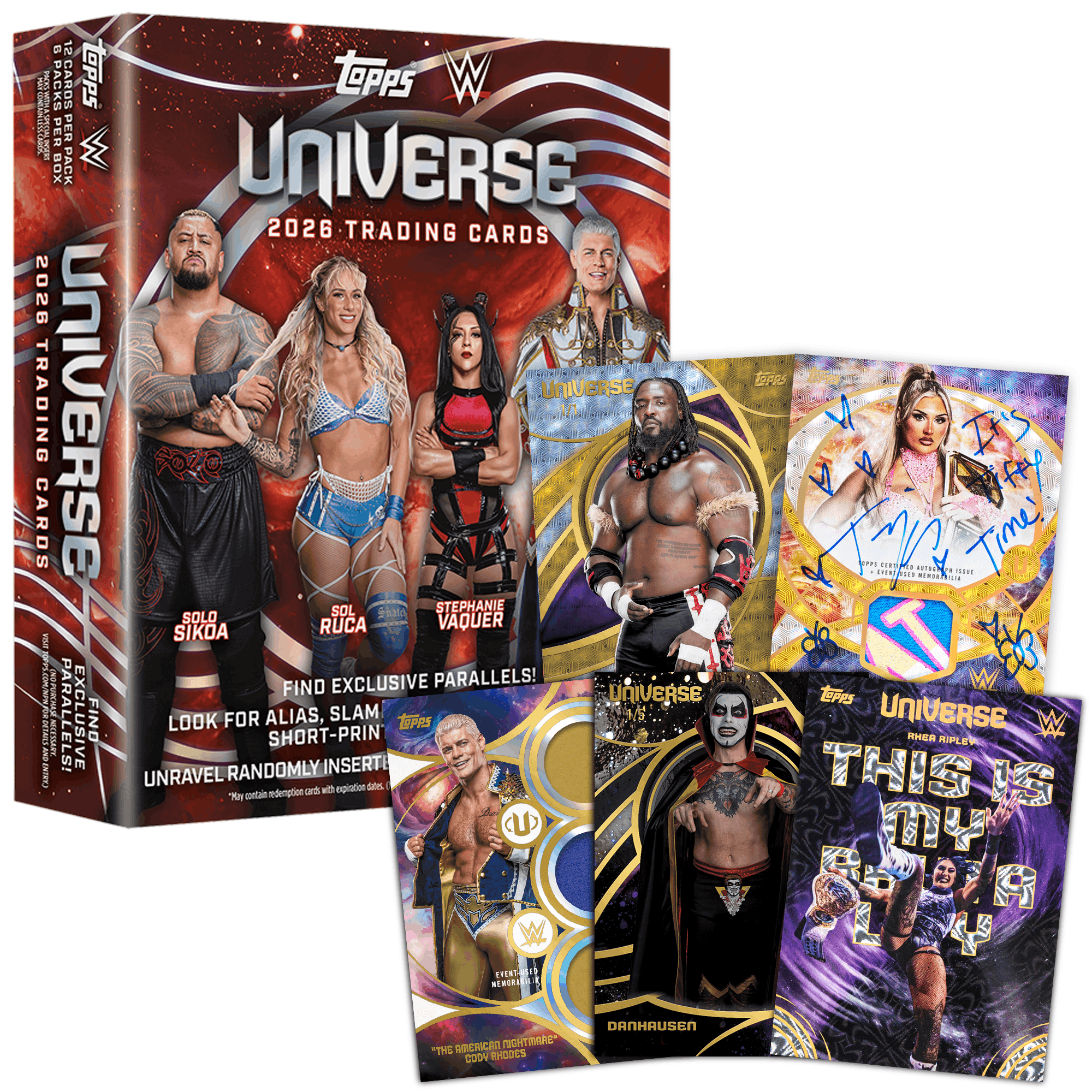 2026 Topps WWE Universe Trading Cards Mega Box