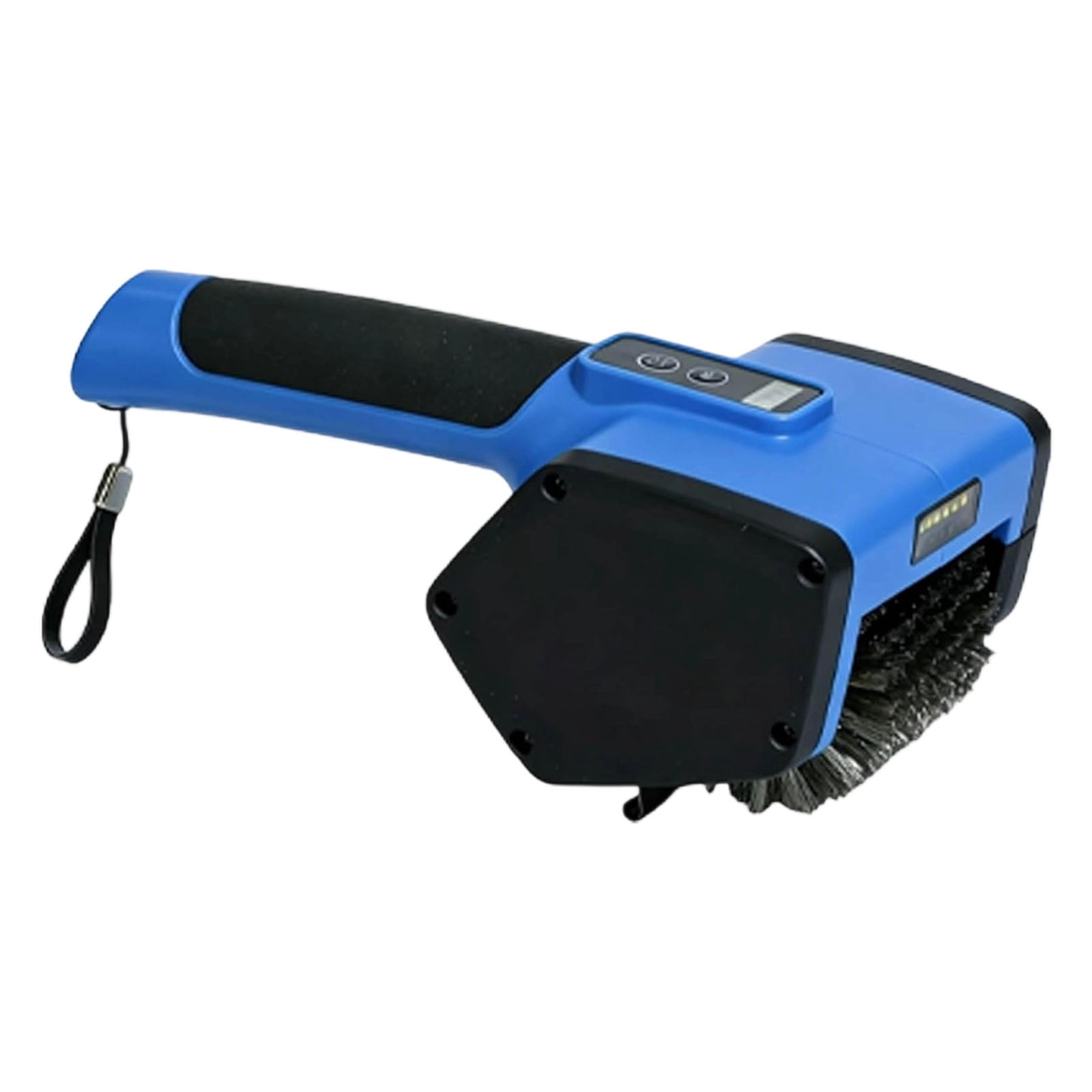 ZOURIH Electric Grill Brush,Cordless Rechargeable BBQ Grill Cleaner with Stainless Steel Rotary Brush Head,Scraper and LED Display,Shed-Resistant Bristle for Camping,Patio and Barbecue Grates,Blue