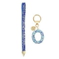 thumbnail image 1 of Llavero de Letra Inicial para Mujeres, Llavero de Alfabeto O con Rhinestone, Encanto de Llavero Brillante con Corazón para Accesorios de Mochila, Bolso, Llave de Coche, Lanyard, Azul, 1 of 7
