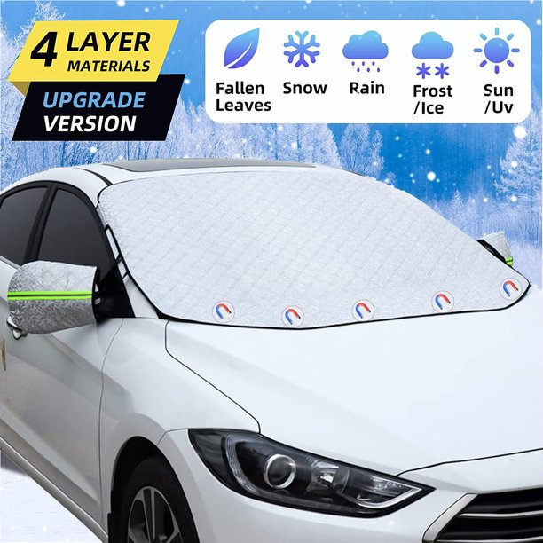 Zjrui Car Windshield Snow Cover Frost Ice Windscreen Covers with