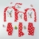 thumbnail image 3 of Conjunto de pijamas navideños para padres e hijos, ropa de dormir de manga larga con cuello redondo y estampado, traje de dos piezas para mujeres, hombres, niños y bebés, 2023, 3 of 4