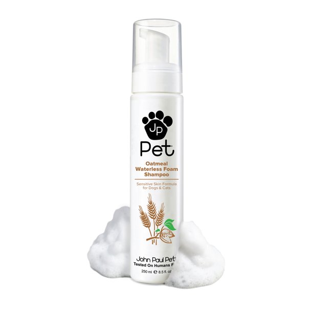 John Paul Pet Oatmeal Waterless Foam Shampoo for Dogs and Cats